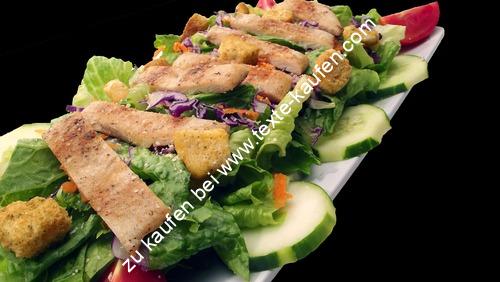 Hühnerstreifen Salat